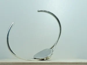 Back view of the Still Growing contemporary sterling silver bracelet.